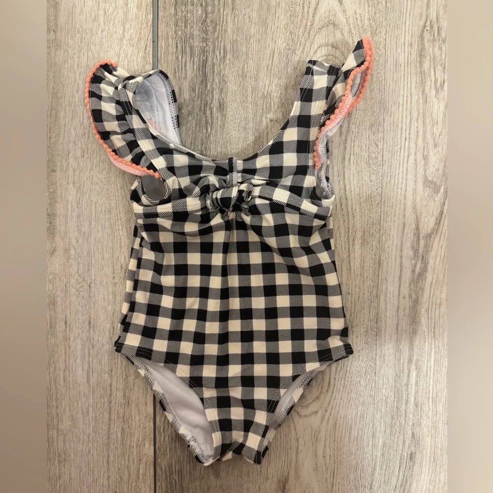 Jessica Simpson Kids Black and White Checkered One Piece